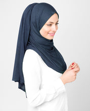 Blue Iris Viscose Jersey Scarf