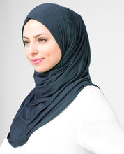 Blue Iris Viscose Jersey Scarf