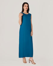 Pagoda Blue Rayon Slip Dress