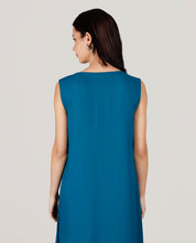 Pagoda Blue Rayon Slip Dress