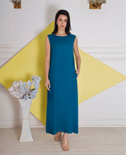 Pagoda Blue Rayon Slip Dress